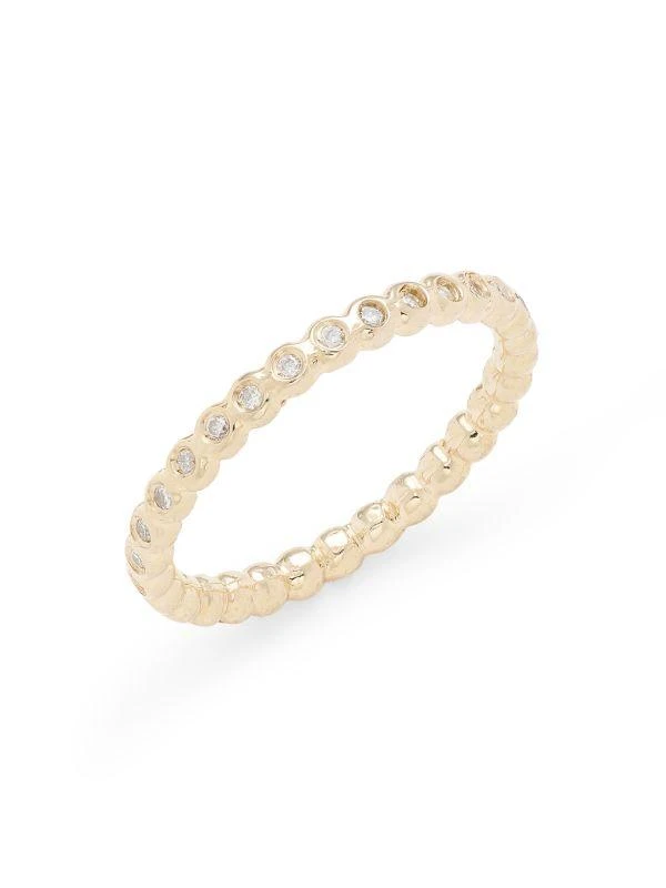 商品Zoe Chicco|14K Yellow Gold & 0.32 TCW Diamond Eternity Ring,价格¥4417,第1张图片