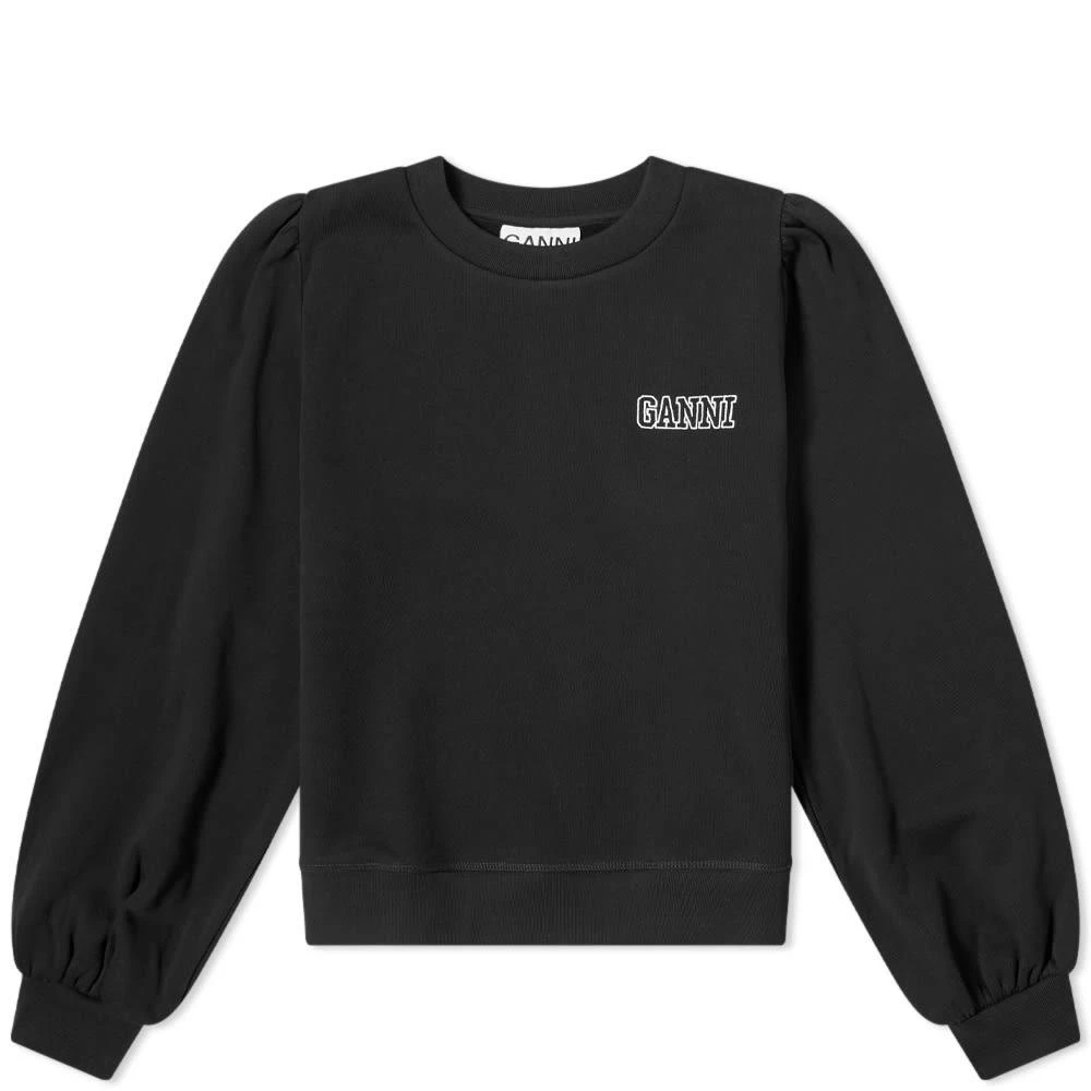 商品Ganni|GANNI Puff Shoulder Crew Sweat,价格¥1242,第1张图片