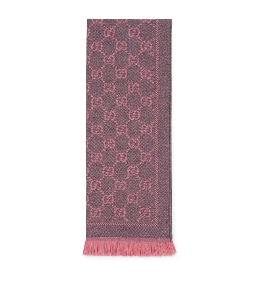 商品Gucci|Jacquard GG Supreme Scarf,价格¥3911,第2张图片详细描述