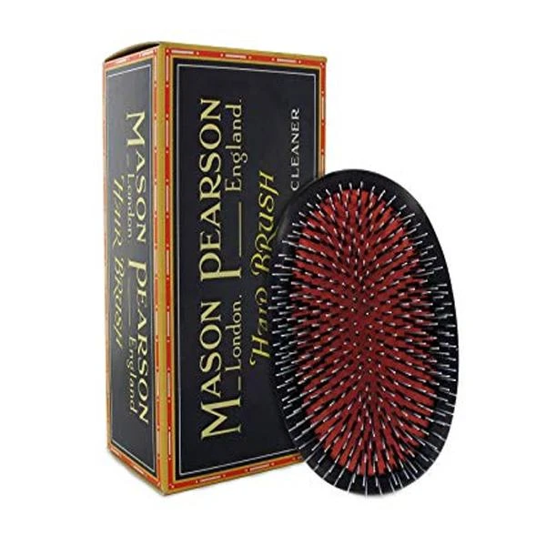 商品Mason Pearson|MasonPearson 梅森皮尔森 大号无柄气垫按摩梳纯猪鬃附带清洁梳 B1M,价格¥1655,第3张图片详细描述