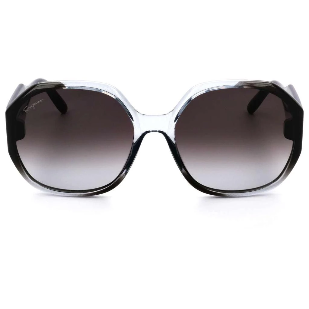 商品Salvatore Ferragamo|Ferragamo Women's Black Rectangular Sunglasses,价格¥517,第4张图片详细描述
