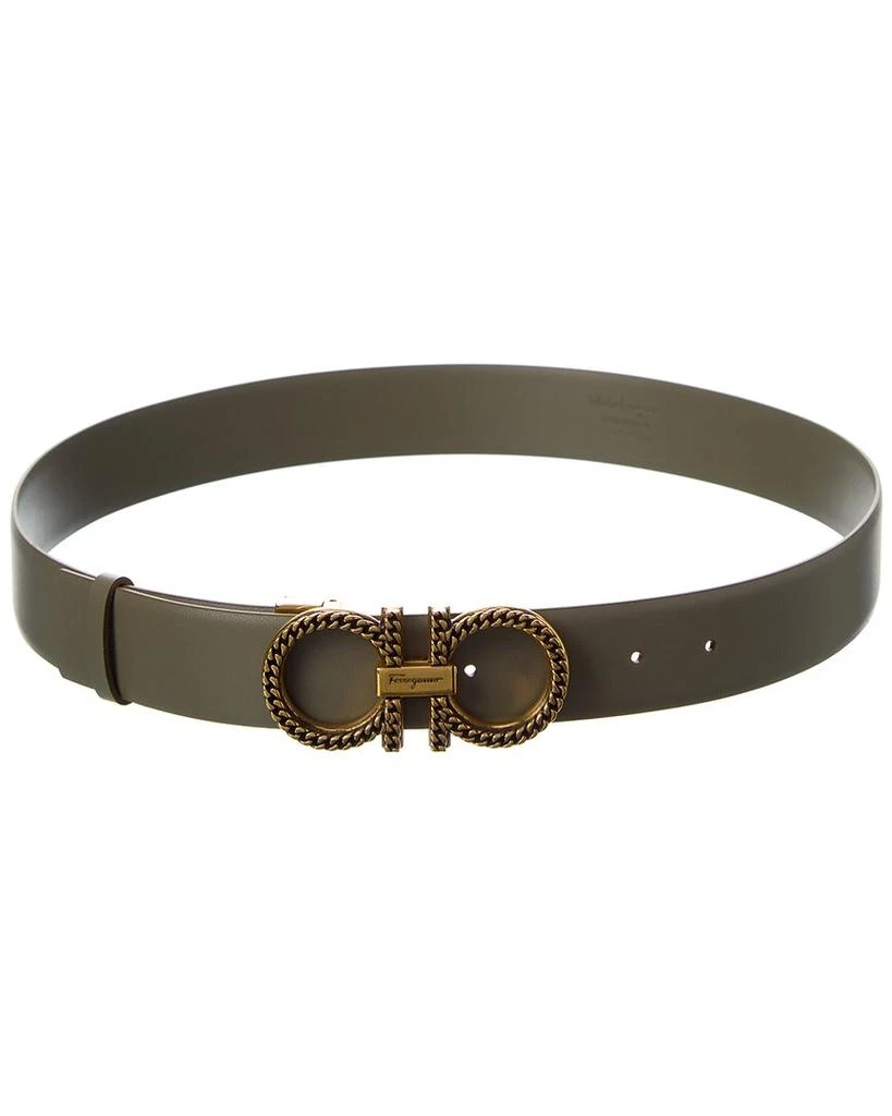 商品Salvatore Ferragamo|Salvatore Ferragamo Gancini Adjustable Leather Belt,价格¥3152,第1张图片