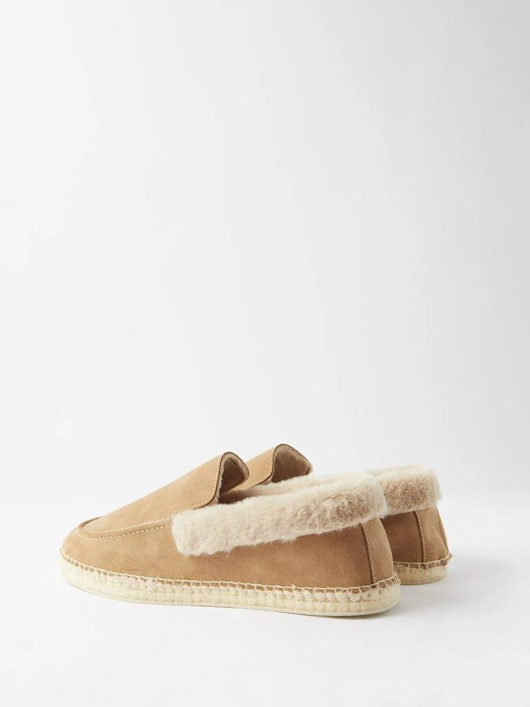 商品MANEBÍ|Faux fur-lined suede espadrille loafers,价格¥382,第5张图片详细描述