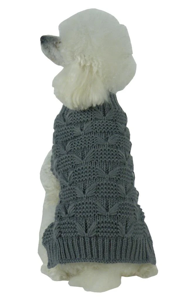 商品PET LIFE|Butterfly Stitched Heavy Cable Sweater - X-Small,价格¥231,第3张图片详细描述