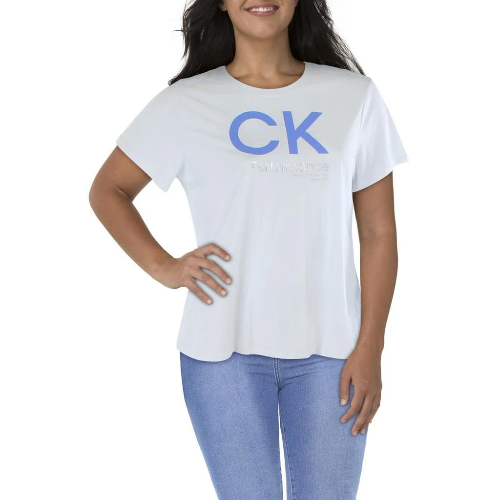 商品Calvin Klein|Calvin Klein Performance Womens Plus Cotton Activewear Pullover Top,价格¥69,第2张图片详细描述