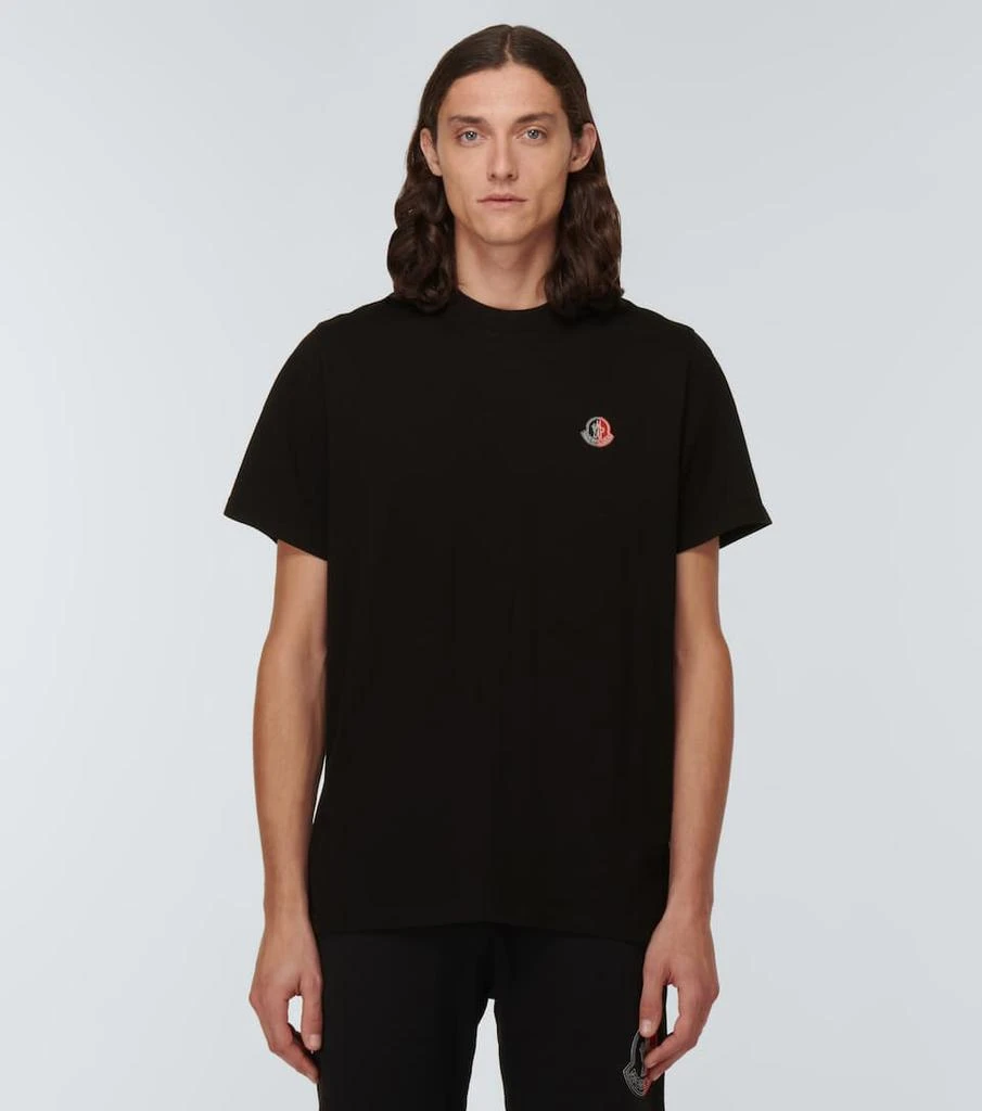 商品Moncler|2 Moncler 1952棉质针织T恤,价格¥2728,第3张图片详细描述