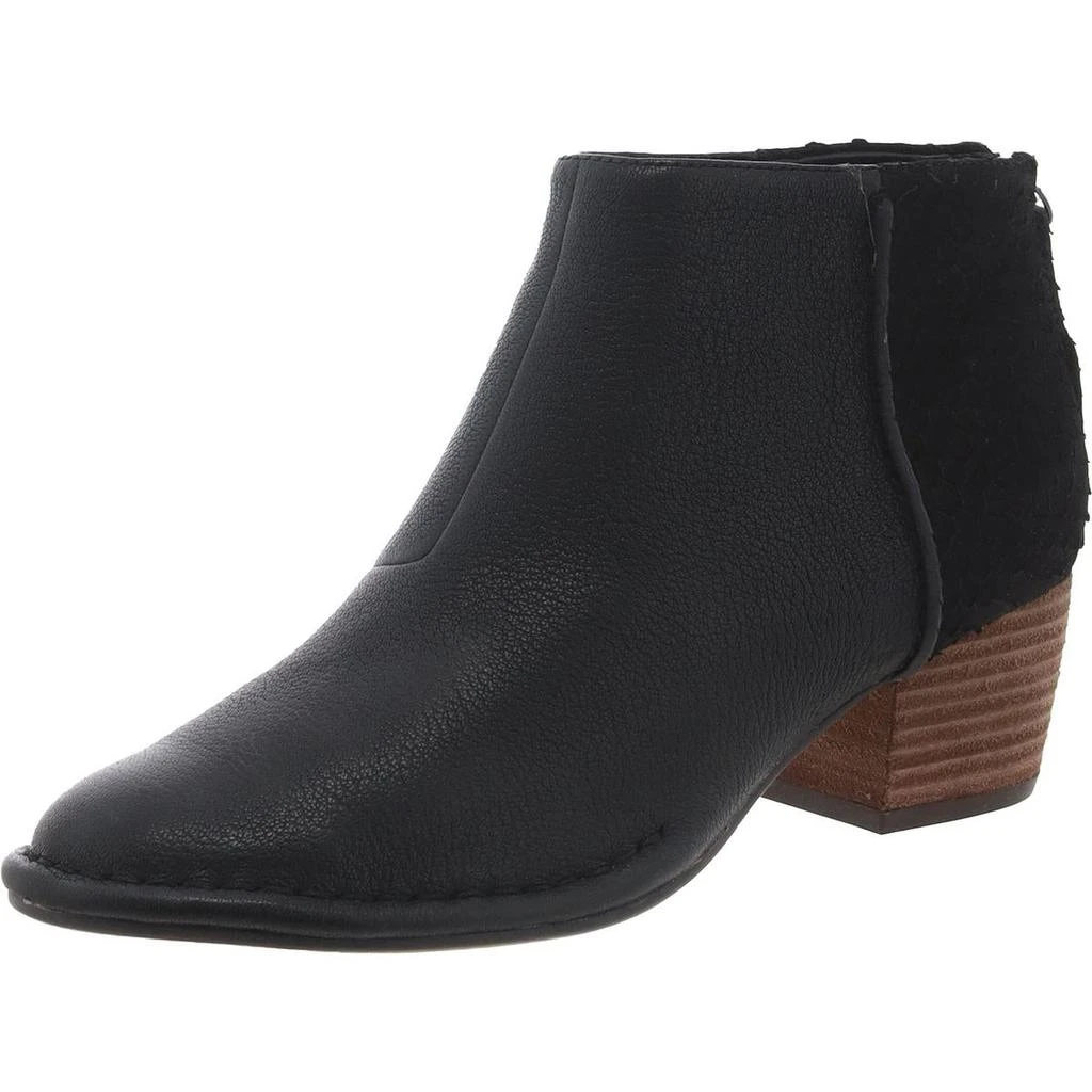 商品Clarks|Clarks Womens Spiced Ruby Leather Textured Ankle Boots,价格¥356,第2张图片详细描述