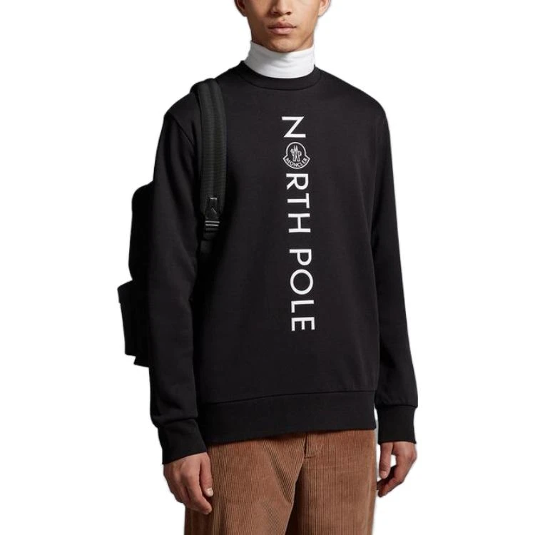 商品[国内直发] Moncler|盟可睐 品牌Logo字母印花圆领卫衣 男款 黑色,价格¥5306,第5张图片详细描述