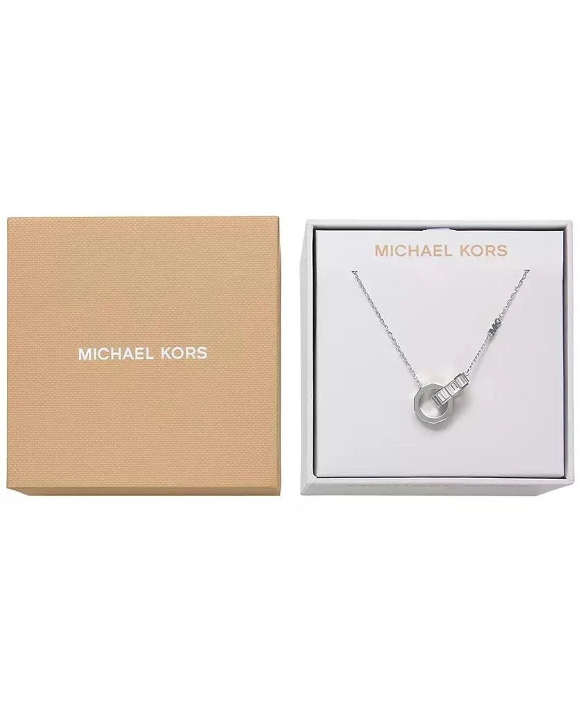 商品Michael Kors|Brass Baguette Interlocking Pendant Necklace,价格¥361,第3张图片详细描述