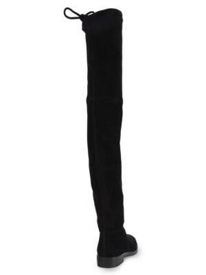 商品Stuart Weitzman|女式 Jocey系列 过膝靴 系带长靴 麂皮,价格¥3235,第3张图片详细描述