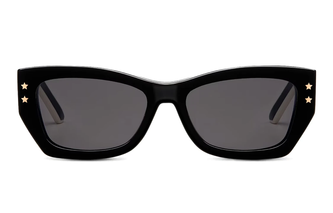 商品[国内直发] Dior|迪奥 侧面Logo字母 黑色 板材镜架 不规则形 太阳眼镜 女款,价格¥2271,第9张图片详细描述