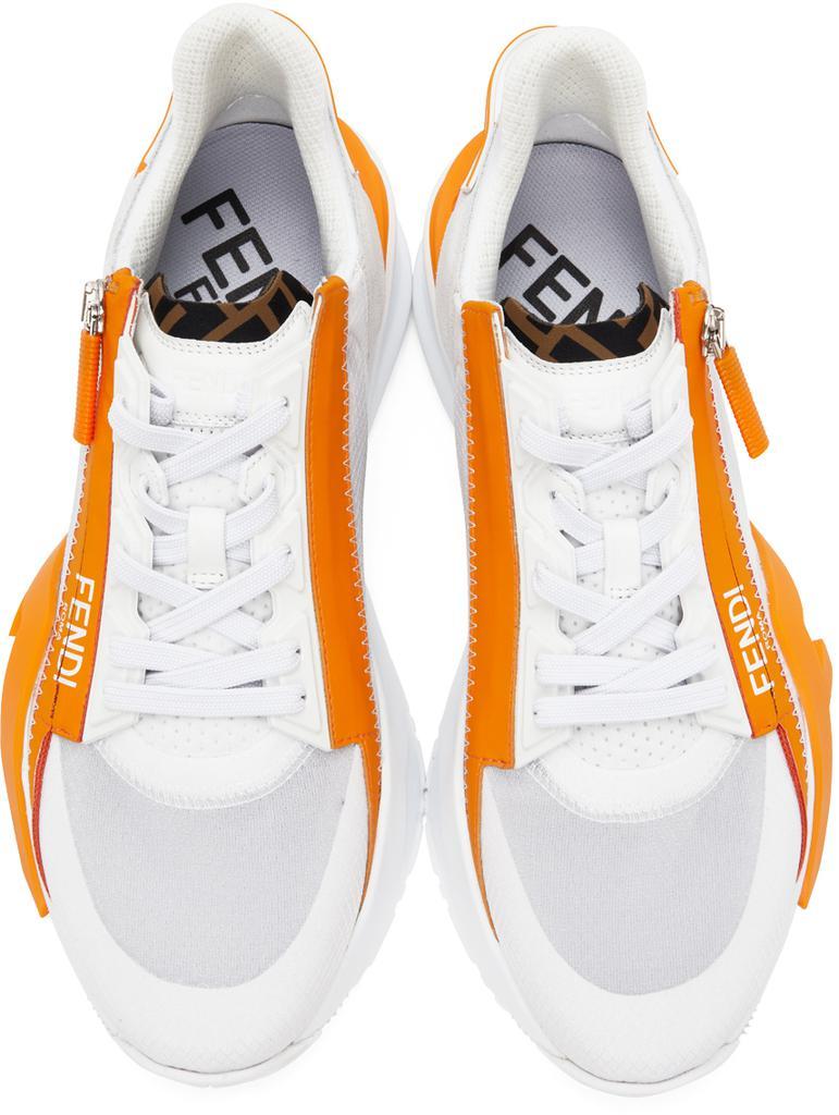 商品Fendi|White 'Fendi Flow' Sneakers,价格¥6633,第7张图片详细描述