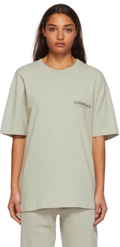 商品Essentials|SSENSE Exclusive Green Jersey T-Shirt,价格¥235,第1张图片