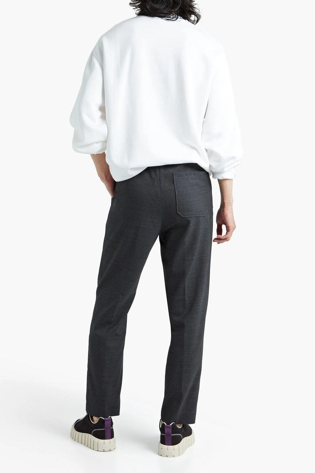 商品Acne Studios|Jacquard-trimmed fleece sweatshirt,价格¥1176,第3张图片详细描述