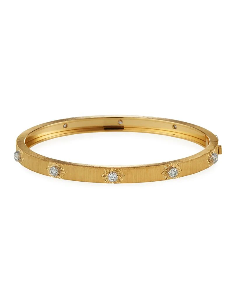 商品Buccellati|Macri 18k Yellow Gold Diamond 5mm Bangle, Size 16,价格¥74280,第1张图片