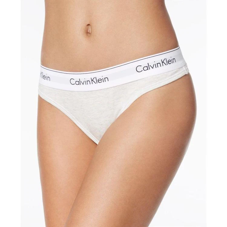 商品Calvin Klein|Modern Cotton Logo-Waist Stretch Thong QF4086,价格¥89,第1张图片