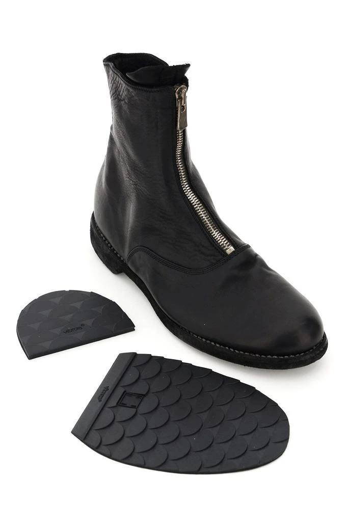 商品guidi|FRONT ZIP LEATHER ANKLE BOOTS,价格¥5841,第4张图片详细描述