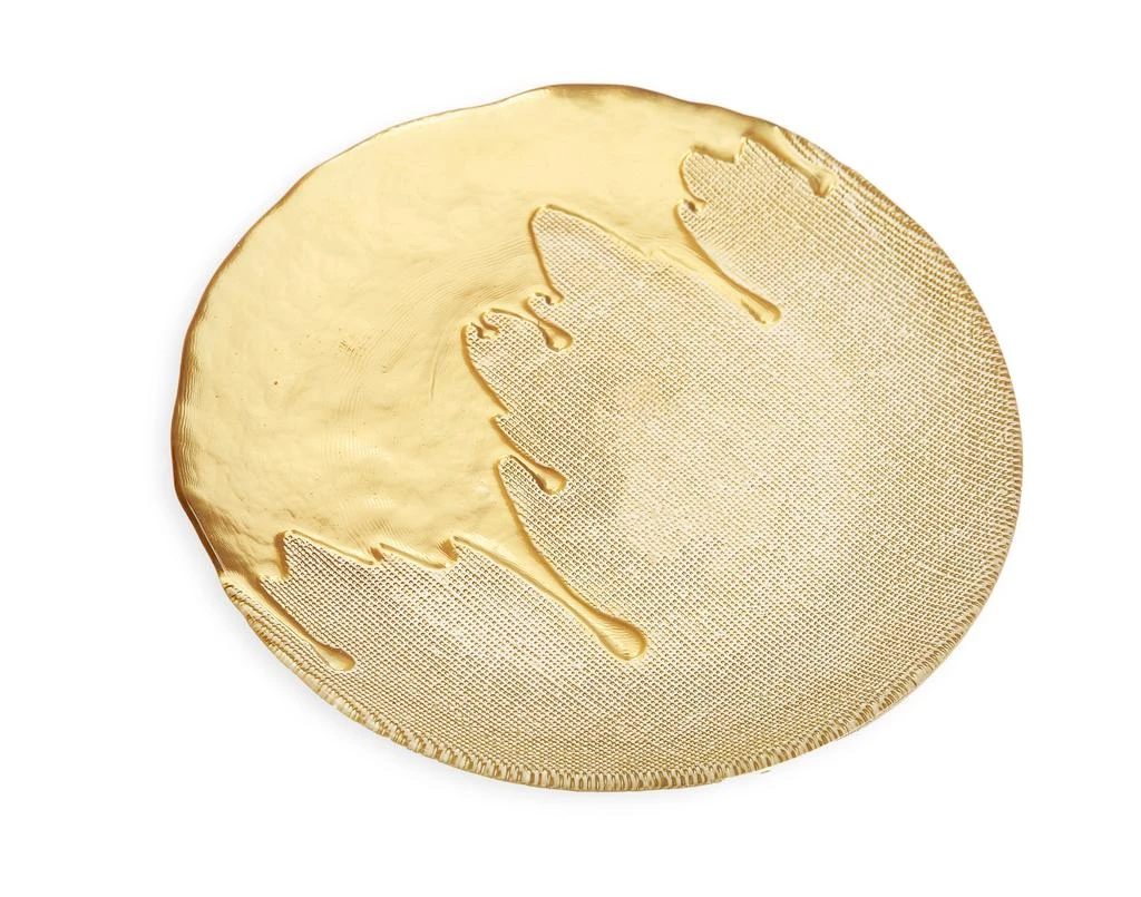 商品Classic Touch Decor|8.25"D Set of 4 Salad Plates Gold Dipped Design,价格¥594,第1张图片