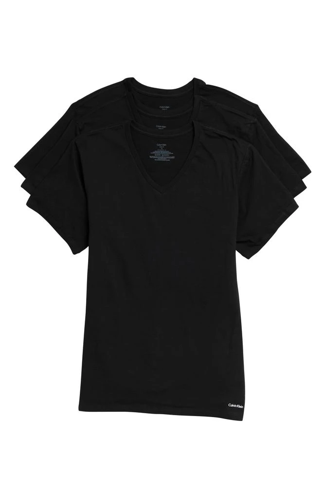 商品Calvin Klein|男士V 领 T 恤 3件装,价格¥165,第1张图片