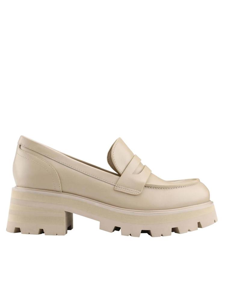 Latika Lug Sole Loafer In Taupe Leather商品第1张图片规格展示