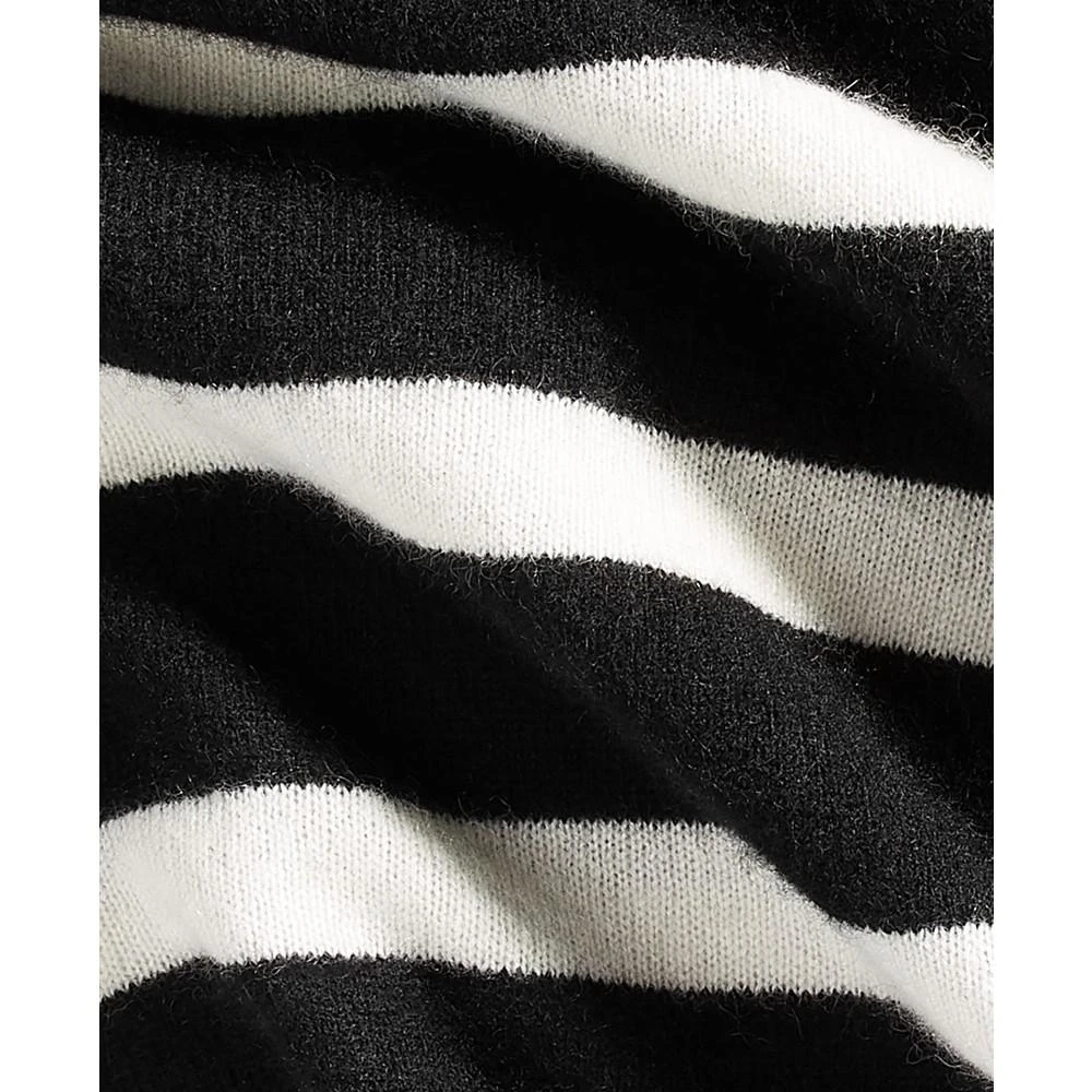 商品Charter Club|Women's 100% Cashmere Striped Turtleneck Split-Cuff Sweater, Created for Macy's,价格¥152,第4张图片详细描述