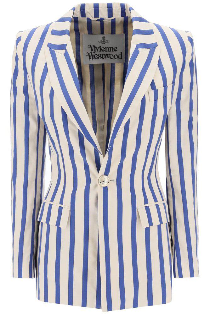 Vivienne Westwood Single Breasted Striped Blazer商品第1张图片规格展示