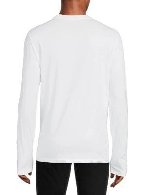 商品Calvin Klein|Marquee Logo Long Sleeve Graphic Tee,价格¥150,第2张图片详细描述