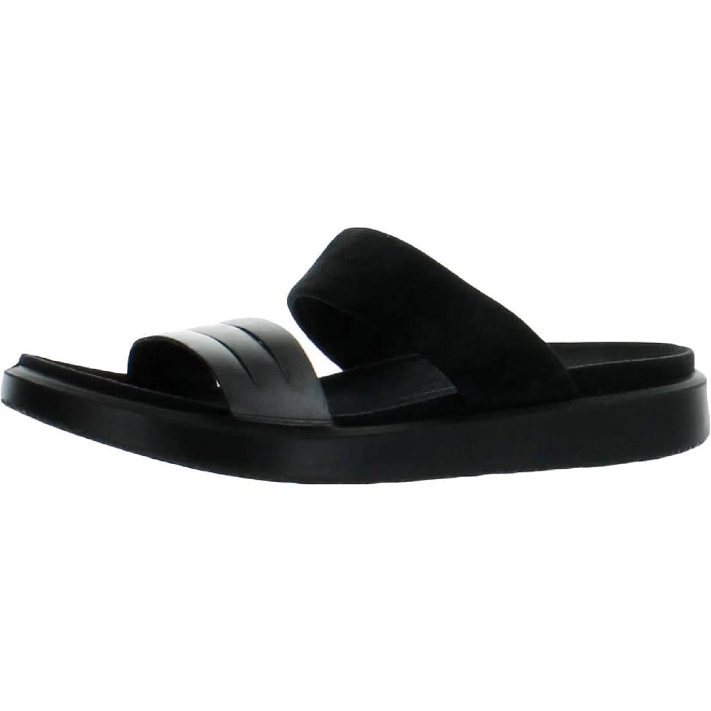 商品ECCO|ECCO Womens Suede Slip On Flatform Sandals,价格¥199,第1张图片