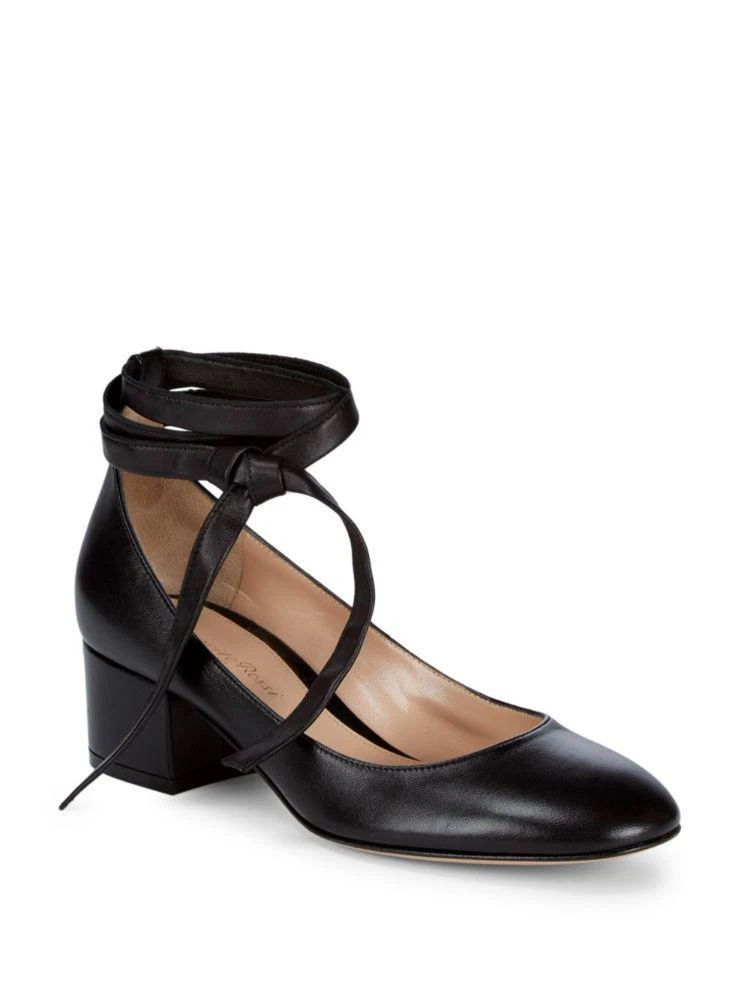 商品Gianvito Rossi|Lace-Up Leather Pumps,价格¥2050,第1张图片
