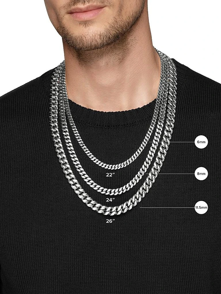 商品David Yurman|Curb Chain Necklace in Sterling Silver, 6MM,价格¥9247,第2张图片详细描述