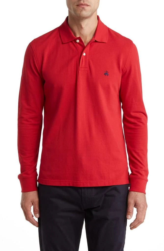 商品Brooks Brothers|Long Sleeve Piqué Polo,价格¥388,第1张图片