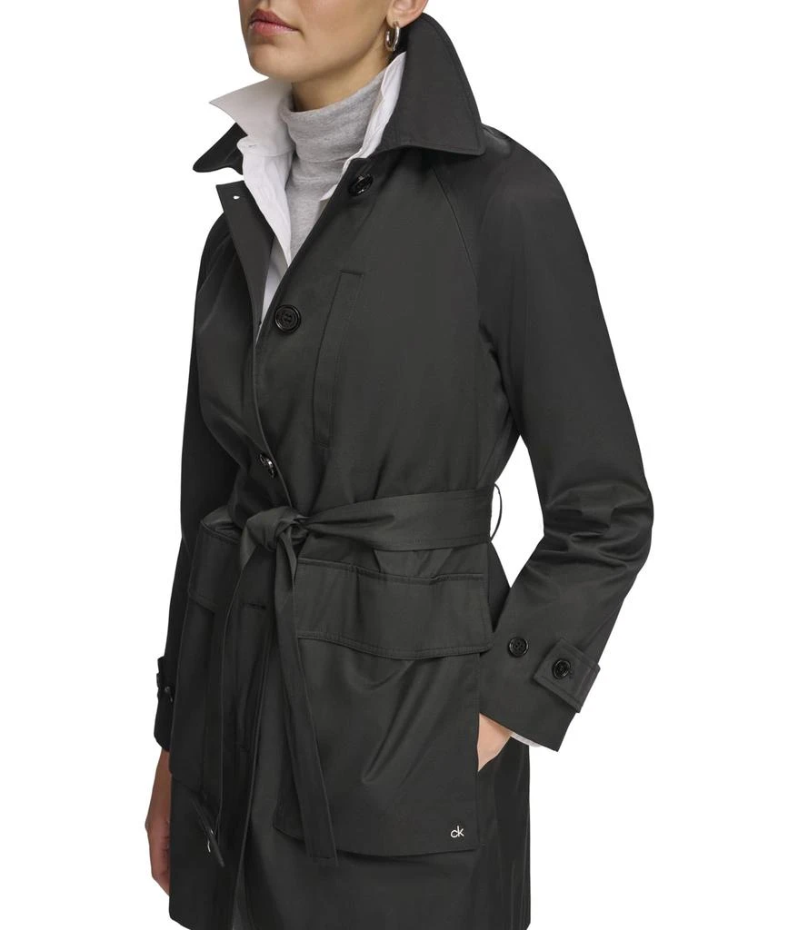 商品Calvin Klein|Belted Rain Jacket,价格¥397,第2张图片详细描述
