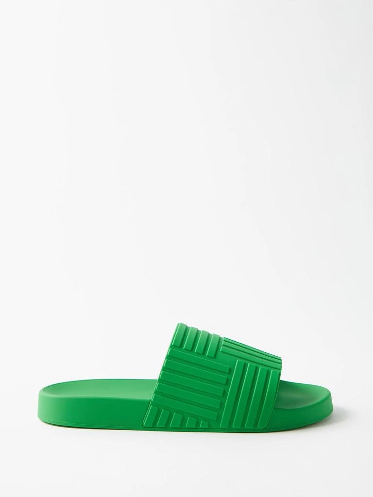 商品Bottega Veneta|Intrecciato rubber slides,价格¥3876,第1张图片
