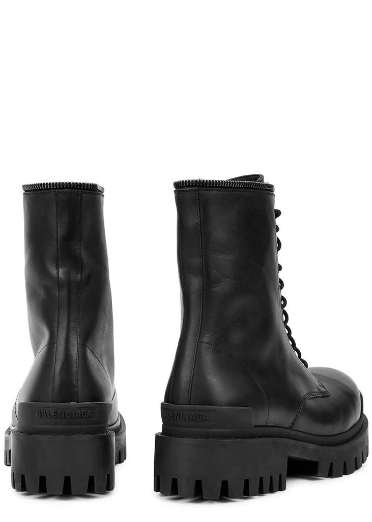 商品Balenciaga|Master black leather combat boots,价格¥3519,第3张图片详细描述