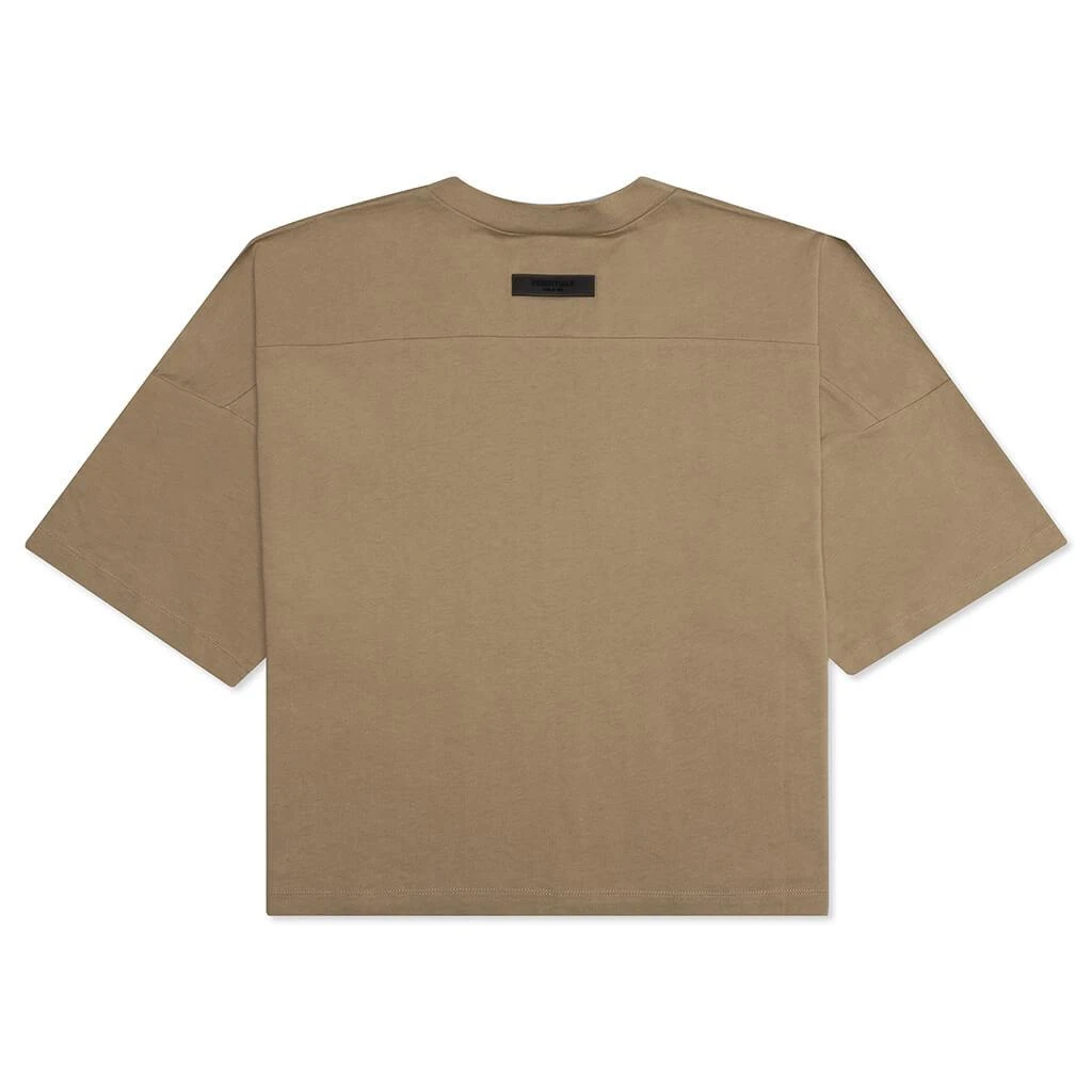 商品Essentials|Fear of God Essentials Women's Football Tee - Oak,价格¥228,第2张图片详细描述