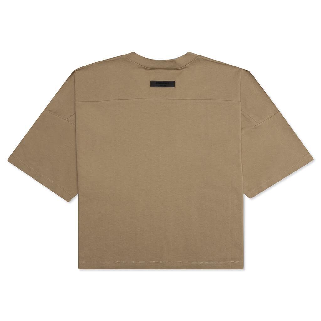 商品Essentials|Fear of God Essentials Women's Football Tee - Oak,价格¥372,第4张图片详细描述