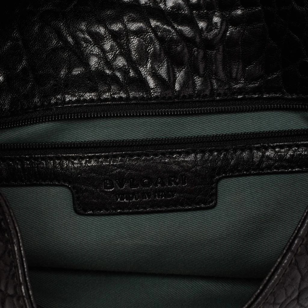 Bvlgari Black Leather Leoni Flap Shoulder Bag 商品