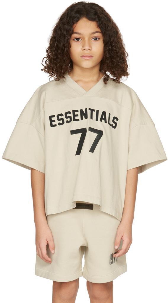 商品Essentials|Kids Beige Football T-Shirt,价格¥198,第4张图片详细描述