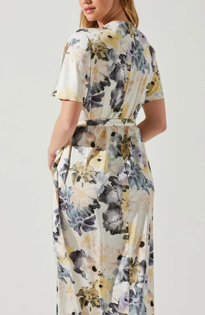 商品ASTR|Floral Short Sleeve Wrap Dress,价格¥225,第4张图片详细描述