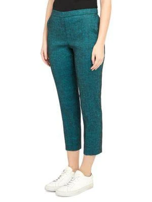 商品Theory|Treeca Stretch-Linen Cropped Pants,价格¥964,第3张图片详细描述