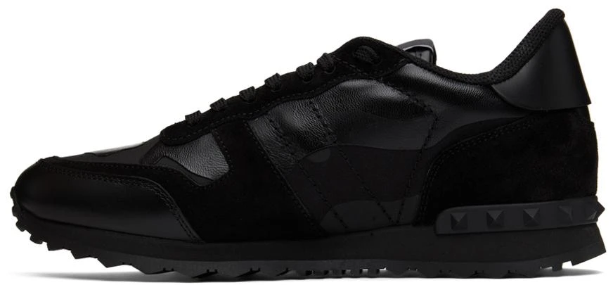 商品Valentino|Black Camouflage Rockrunner Sneakers,价格¥3209,第3张图片详细描述