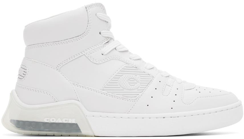 商品Coach|White Citysole High Sneakers,价格¥1634,第1张图片