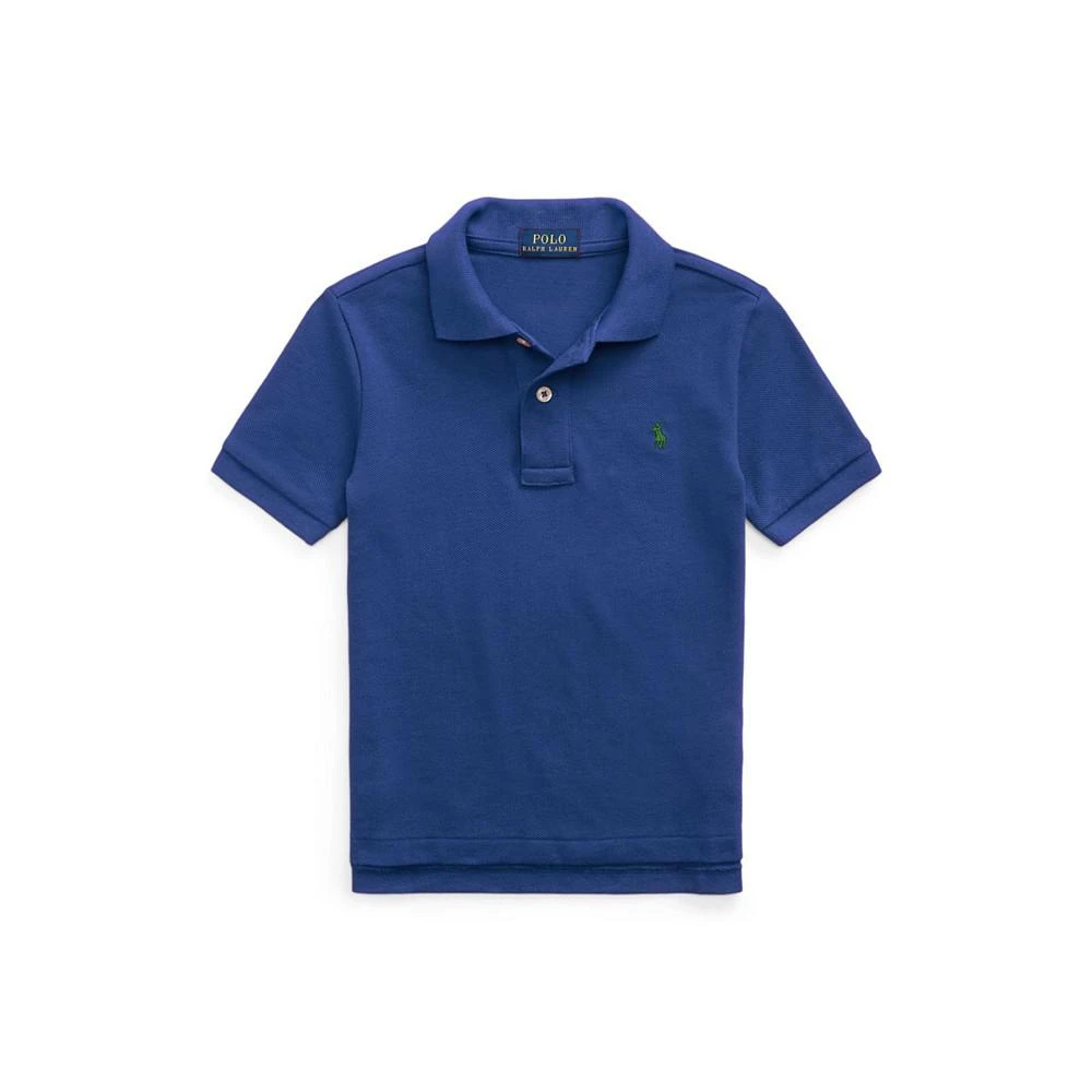 商品Ralph Lauren|Toddler and Little Boys Short Sleeve Mesh Polo Shirt,价格¥85,第1张图片