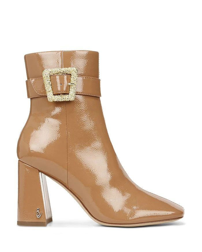 商品Sam Edelman|Women's Corinne Square Toe Buckled Strap High Heel Dress Booties,价格¥382,第2张图片详细描述