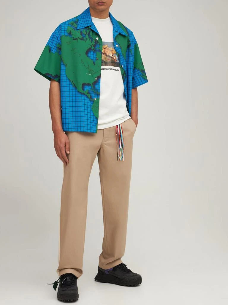 商品Just Don|World Map Print Tech Shirt,价格¥1002,第1张图片详细描述