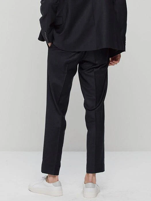 商品STAN ARD|Pick Stitched Suit Pants Navy,价格¥408,第3张图片详细描述