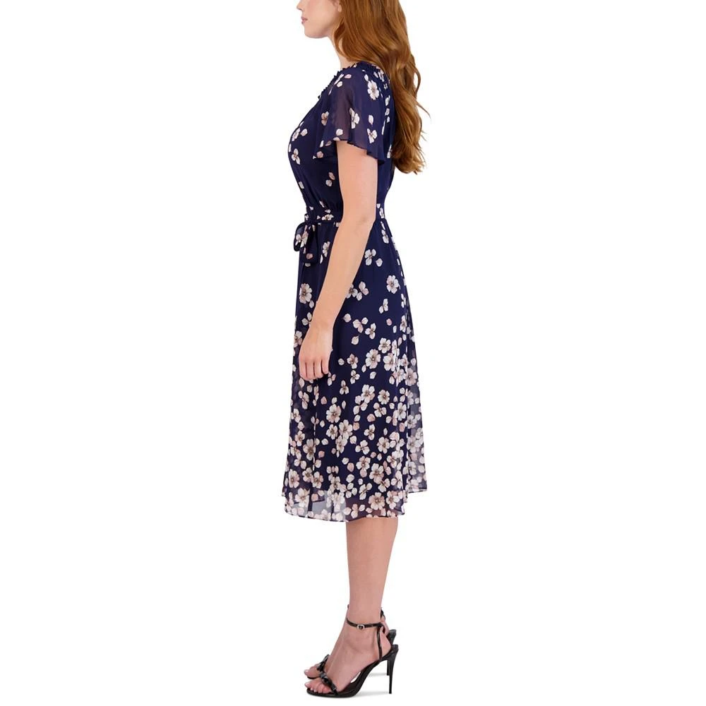 商品Sandra Darren|Printed Flutter-Sleeve A-Line Dress,价格¥661,第5张图片详细描述