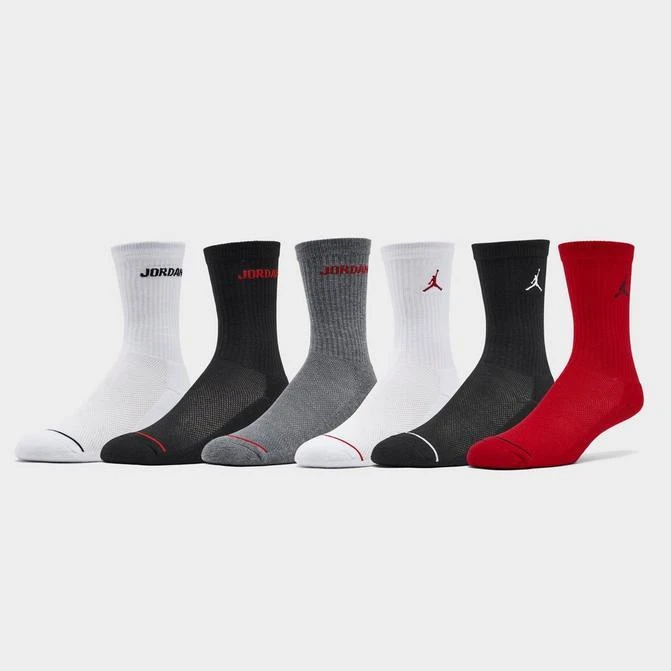 商品Jordan|Kids' Jordan Legend Crew Socks (6-Pack),价格¥90,第1张图片