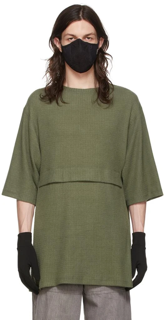 商品BRYAN JIMENÈZ|SSENSE Exclusive Green T-Shirt,价格¥748,第1张图片