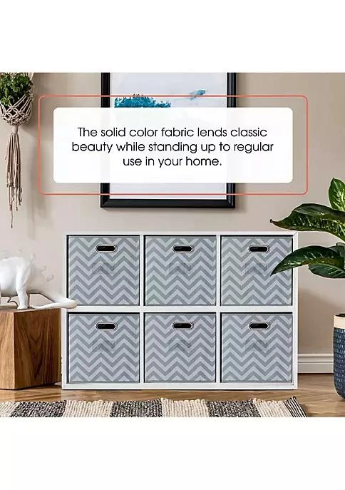 商品Ornavo Home|Home Ornavo Home Chevron Foldable Storage Cube Bin With Dual Handles,价格¥248,第2张图片详细描述